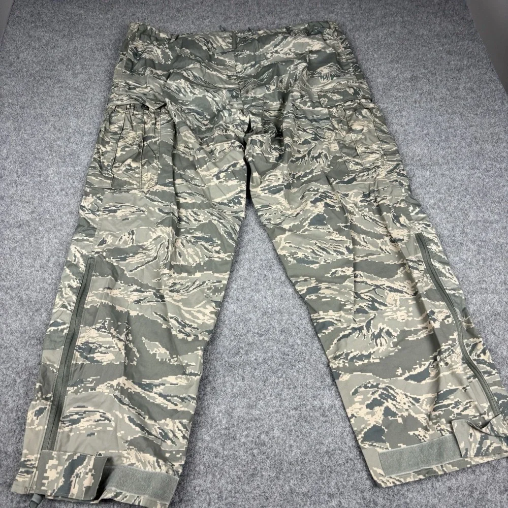 Us Air Force Pants Xl APECS Waterproof Tiger Stripe Camo 44x32 Military USAF EUC